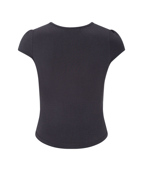 PLEASENOFOLLOW（プリーズノーフォロー）の「Bomi Shirring Short Sleeve Top (Charcoal)（Tシャツ/カットソー・レディース・その他・FREE）」の3枚目の写真