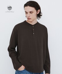【幻のコットン】SEA ISLAND COTTON THERMAL HENRY LSTEE |ヘンリー/高級コットン/ヨレ防止/シワ防止/洗える/耐久性/長年着用可能