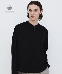 【幻のコットン】SEA ISLAND COTTON THERMAL HENRY LSTEE |ヘンリー/高級コットン/ヨレ防止/シワ防止/洗える/耐久性/長年着用可能