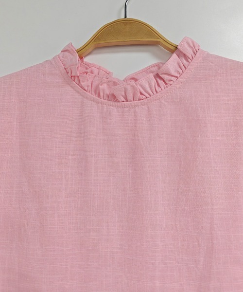 ONEP STAR(ワンピスター)の「前後2WAYフリルノースリーブブラウス(シャツ/ブラウス・レディース・ピンク・X-LARGE/LARGE/MEDIUM)」の9枚目の写真