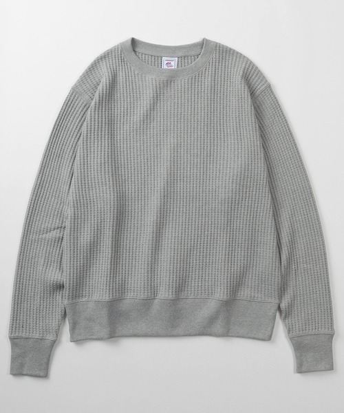 JEMORGAN(ジェーイーモーガン)の「【87】【JEMORGAN/ジェーイーモーガン】ビッグワッフル ワイドシルエット クルーネック スウェット/ヘビーウェイト/ユニセックス/レディース/メンズ(スウェット・メンズ・チャコールグレー/オートミール/ブラック/ホワイト/グレー/ネイビー/ブラウン・M/L/XL)」の8枚目の写真
