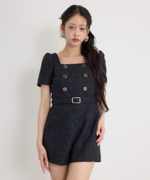 ダブルボタンロンパース 秋服