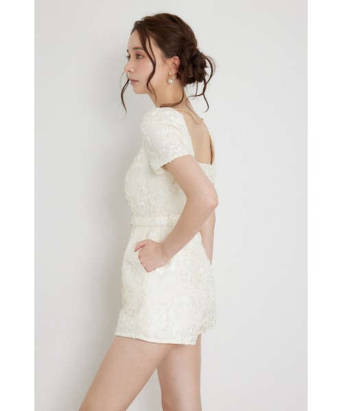 rienda(リエンダ)の「ダブルボタンロンパース 秋服(ワンピース・レディース・マルチ/ブラック/ホワイト・MEDIUM/SMALL)」の18枚目の写真