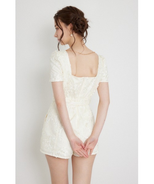 rienda(リエンダ)の「ダブルボタンロンパース 秋服(ワンピース・レディース・マルチ/ブラック/ホワイト・MEDIUM/SMALL)」の19枚目の写真