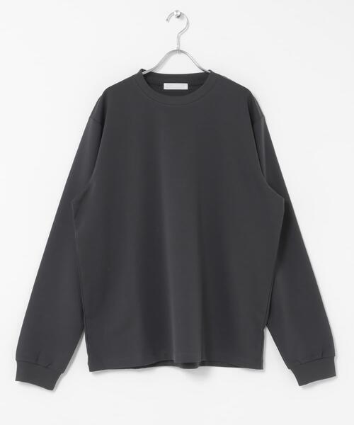 SENSE OF PLACE by URBAN RESEARCH(センスオブプレイスバイアーバンリサーチ)の「『イージーケア/吸水速乾』コンフォートロングTシャツ(Tシャツ/カットソー・メンズ・ホワイト/チャコールグレー/ブルー系その他・X-LARGE/MEDIUM/LARGE)」の2枚目の写真