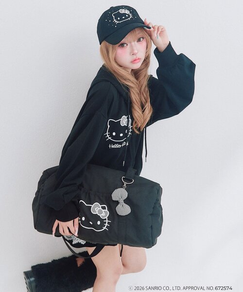 OLIVE des OLIVE(オリーブデオリーブ)の「HELLO KITTY キャップ(キャップ・レディース・ピンク/ブラック・FREE)」の12枚目の写真