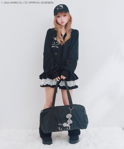 OLIVE des OLIVE(オリーブデオリーブ)の「HELLO KITTY キャップ(キャップ・レディース・ピンク/ブラック・FREE)」の13枚目の写真