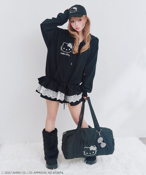 OLIVE des OLIVE(オリーブデオリーブ)の「HELLO KITTY キャップ(キャップ・レディース・ピンク/ブラック・FREE)」の14枚目の写真