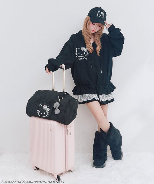 OLIVE des OLIVE(オリーブデオリーブ)の「HELLO KITTY キャップ(キャップ・レディース・ピンク/ブラック・FREE)」の15枚目の写真