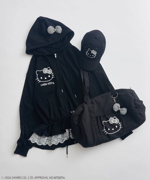 OLIVE des OLIVE(オリーブデオリーブ)の「HELLO KITTY キャップ(キャップ・レディース・ピンク/ブラック・FREE)」の18枚目の写真