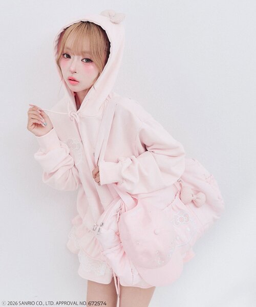 OLIVE des OLIVE(オリーブデオリーブ)の「HELLO KITTY キャップ(キャップ・レディース・ピンク/ブラック・FREE)」の20枚目の写真