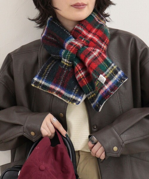 fredy emue(フレディエミュ)の「【TWEEDMILL/ツイードミル】別注カラーウール×フリースリバーマフラー(ストール/ショール・レディース・ホワイト系その他/グレー系その他/ブラック系その他/レッド系その他/ブルー系その他・FREE)」の21枚目の写真