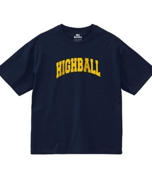 NOBOUND(ノーバウンド) 半袖Tシャツ HIGHBALL ハイボール ロゴ プリント ビッグシルエット カットソー メンズ ユニセックス