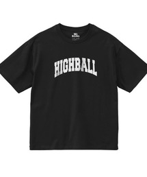 NOBOUND（ノーバウンド） 半袖Tシャツ HIGHBALL ハイボール ロゴ プリント ビッグシルエット カットソー メンズ ユニセックス