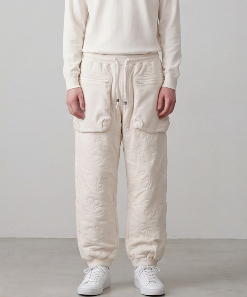 INNOCENT(イノセント)の「【Wasted Collective/ウェイステッド コレクティブ】Recycled Cotton Fleece Pant WC-QULTDPANTS(その他パンツ・メンズ・ネイビー/オリーブ/ナチュラル・MEDIUM/LARGE/X-LARGE/XX-LARGE/SMALL)」の2枚目の写真