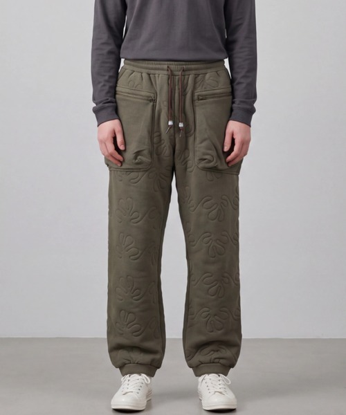 INNOCENT(イノセント)の「【Wasted Collective/ウェイステッド コレクティブ】Recycled Cotton Fleece Pant WC-QULTDPANTS(その他パンツ・メンズ・ネイビー/オリーブ/ナチュラル・MEDIUM/LARGE/X-LARGE/XX-LARGE/SMALL)」の3枚目の写真