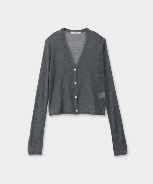 CINOH(チノ)の「SILK CARDIGAN(カーディガン/ボレロ・レディース・カーキ/グレー・36/38)」の2枚目の写真