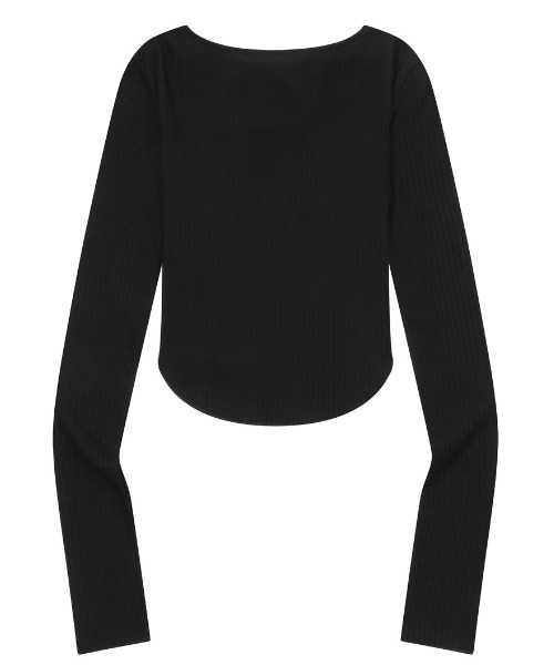MUCENT(ムセント)の「A'GEM/9 × .kom 『MUCENT/ムセント』 VERION STRAP RIBBON LONG SLEEVE TEE/VERION ストラップリボン長袖Tシャツ(Tシャツ/カットソー・レディース・ベージュ/ホワイト/チャコールグレー・FREE)」の13枚目の写真