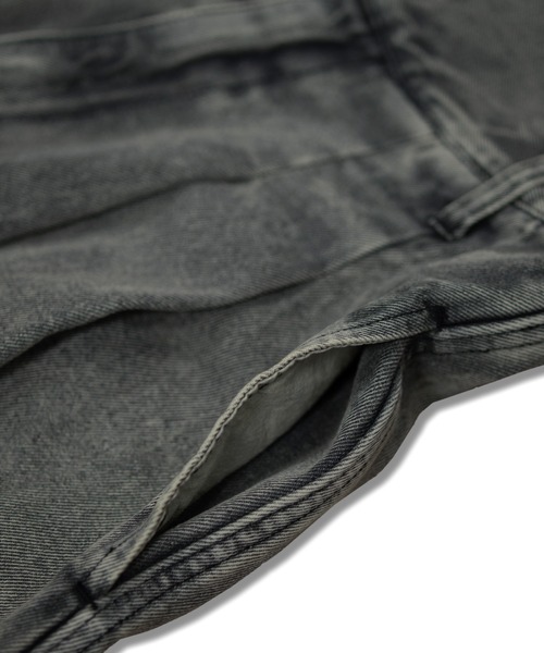 UNIVERSAL OVERALL（ユニバーサルオーバーオール）の「HIGH WAIST WIDE / デニムパンツ / ワイドパンツ（デニムパンツ・レディース・ブルー/ブラック・M/L）」の6枚目の写真