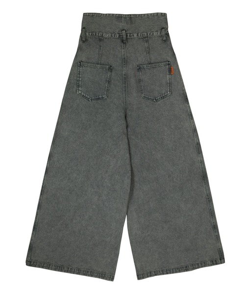 UNIVERSAL OVERALL（ユニバーサルオーバーオール）の「HIGH WAIST WIDE / デニムパンツ / ワイドパンツ（デニムパンツ・レディース・ブルー/ブラック・M/L）」の5枚目の写真