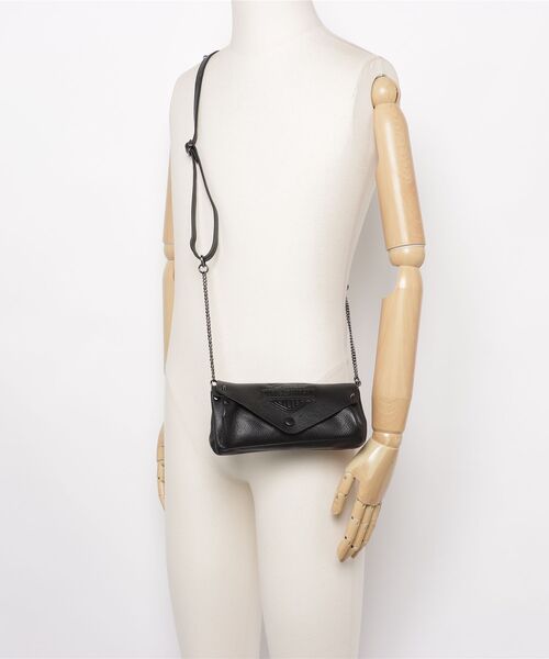 Harley-Davidson（ハーレーダビッドソン）の「【Harley-Davidson/ハーレーダビッドソン】Women's Bar & Shield Leather Flap Crossbody Purse MHW070/08（ショルダーバッグ・レディース・ブラック・FREE）」の5枚目の写真