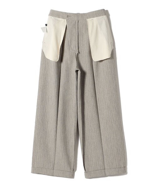 SHIPS(シップス)の「〈洗濯機可能〉FUNCTION セミ ワイド パンツ 26AW(スラックス・レディース・ネイビー/ベージュ系・40/38/36/34)」の7枚目の写真