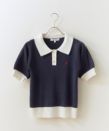 U.S. POLO ASSN./ユーエスポロアッスン 天竺編み ロゴ刺繍 ニットポロ 2026年 夏 夏服