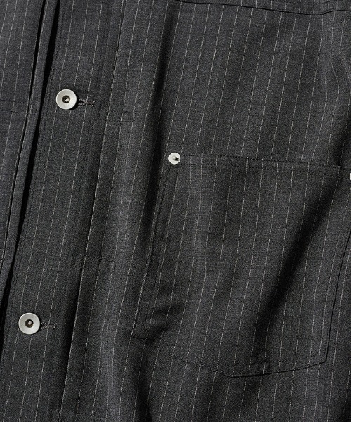ACANTHUS（アカンサス）の「mj11924- Type1 WWⅡ Stripe Tropical Wool Jacket ウールストライプジャケット(JK2701)（その他アウター・メンズ・チャコール/ブラック・XL/L/M/S）」の20枚目の写真
