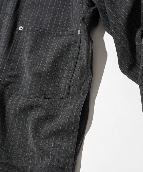 ACANTHUS（アカンサス）の「mj11924- Type1 WWⅡ Stripe Tropical Wool Jacket ウールストライプジャケット(JK2701)（その他アウター・メンズ・チャコール/ブラック・XL/L/M/S）」の19枚目の写真