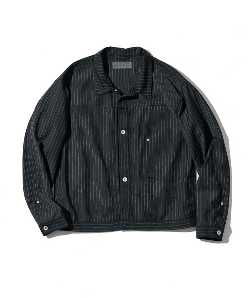 ACANTHUS（アカンサス）の「mj11924- Type1 WWⅡ Stripe Tropical Wool Jacket ウールストライプジャケット(JK2701)（その他アウター・メンズ・チャコール/ブラック・XL/L/M/S）」の15枚目の写真