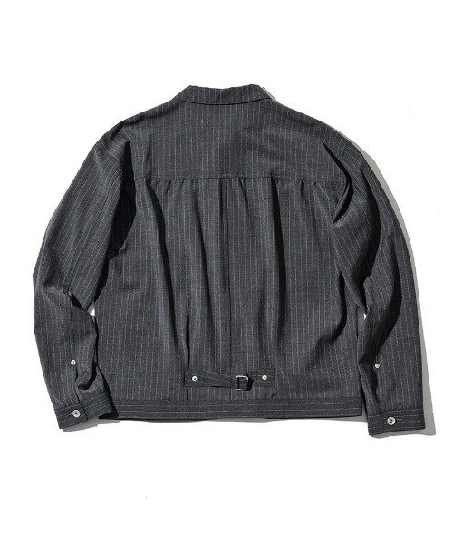 ACANTHUS（アカンサス）の「mj11924- Type1 WWⅡ Stripe Tropical Wool Jacket ウールストライプジャケット(JK2701)（その他アウター・メンズ・チャコール/ブラック・XL/L/M/S）」の17枚目の写真