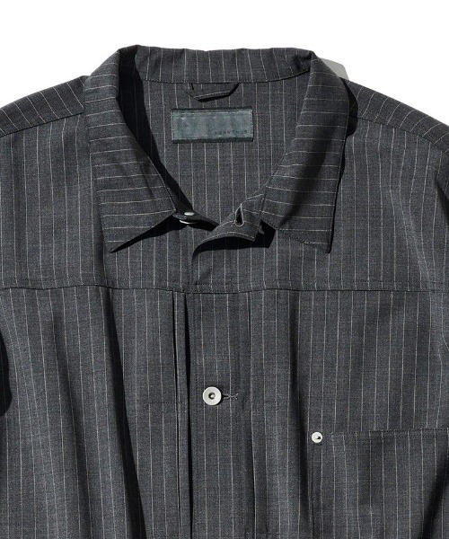 ACANTHUS（アカンサス）の「mj11924- Type1 WWⅡ Stripe Tropical Wool Jacket ウールストライプジャケット(JK2701)（その他アウター・メンズ・チャコール/ブラック・XL/L/M/S）」の18枚目の写真
