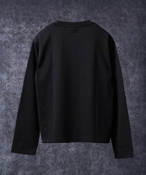 RIPPER(リッパー)の「【RIPPER】ラメ加工 レタリングロゴ クロップド ロンT / Glitter Lettering Logo Cropped Long Sleeve T-Shirt / ヘビーウェイト 短丈(Tシャツ/カットソー・メンズ・ブラック/ホワイト・S/M/L)」の19枚目の写真