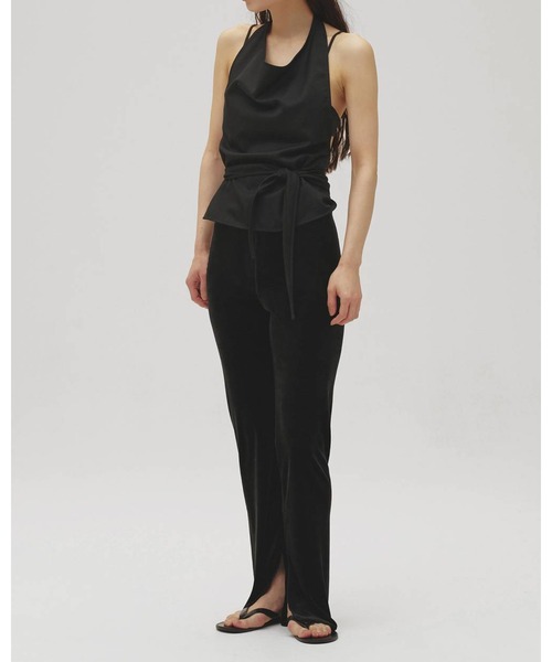 TODAYFUL(トゥデイフル)の「Velour Slit Leggings 12620703(その他パンツ・レディース・ブラック/ブラウン・38/36)」の1枚目の写真