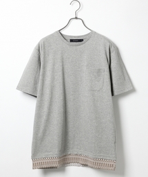 RAGEBLUE | スソ柄ジャガード半袖/717273(Tシャツ/カットソー)