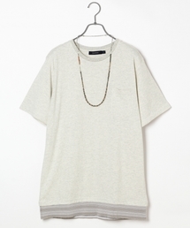 RAGEBLUE | スソ柄ジャガード半袖/717273(Tシャツ/カットソー)