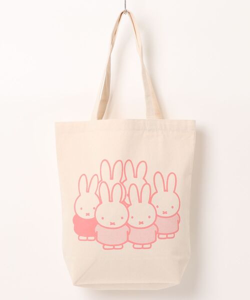 Miffy( ミッフィー)の「【 Miffy / ミッフィー 】カラフルトートバッグ WNI(トートバッグ・レディース・ライトピンク/ネイビー/ナチュラル/ライトブルー・FREE)」の1枚目の写真
