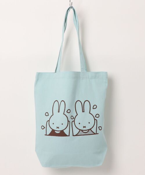 Miffy( ミッフィー)の「【 Miffy / ミッフィー 】カラフルトートバッグ WNI(トートバッグ・レディース・ライトピンク/ネイビー/ナチュラル/ライトブルー・FREE)」の2枚目の写真