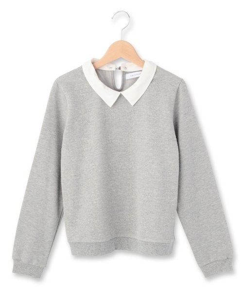 THE EMPORIUM（ジエンポリアム）の「シャヅ付きプルオーバー（Tシャツ/カットソー・レディース・ホワイト/グリーン/グレー/ブルー・38/40）」の2枚目の写真