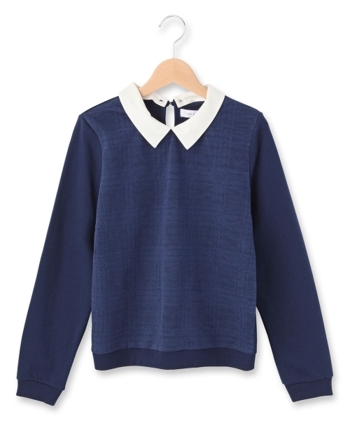 THE EMPORIUM（ジエンポリアム）の「シャヅ付きプルオーバー（Tシャツ/カットソー・レディース・ホワイト/グリーン/グレー/ブルー・38/40）」の4枚目の写真