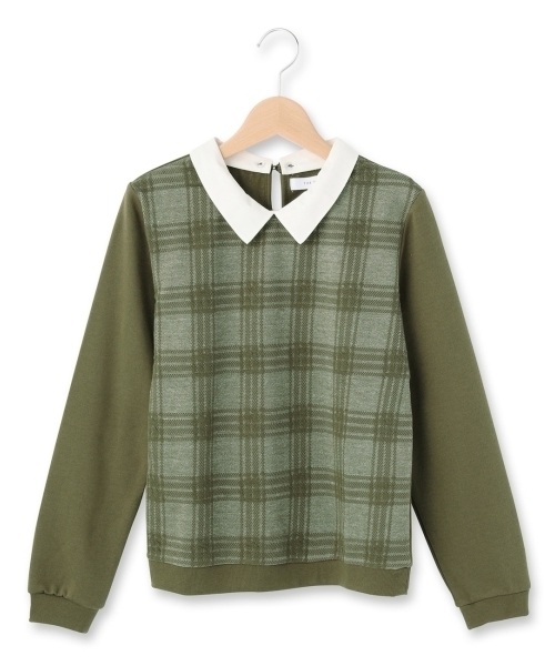 THE EMPORIUM（ジエンポリアム）の「シャヅ付きプルオーバー（Tシャツ/カットソー・レディース・ホワイト/グリーン/グレー/ブルー・38/40）」の3枚目の写真