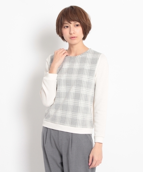 THE EMPORIUM（ジエンポリアム）の「シャヅ付きプルオーバー（Tシャツ/カットソー・レディース・ホワイト/グリーン/グレー/ブルー・38/40）」の8枚目の写真