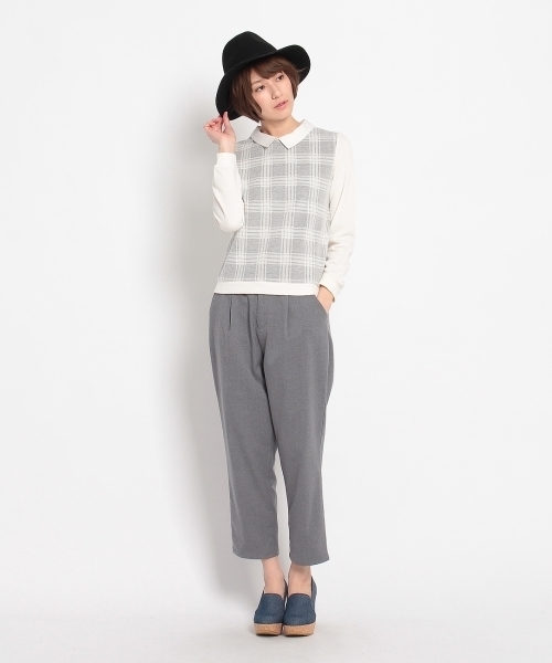 THE EMPORIUM（ジエンポリアム）の「シャヅ付きプルオーバー（Tシャツ/カットソー・レディース・ホワイト/グリーン/グレー/ブルー・38/40）」の9枚目の写真