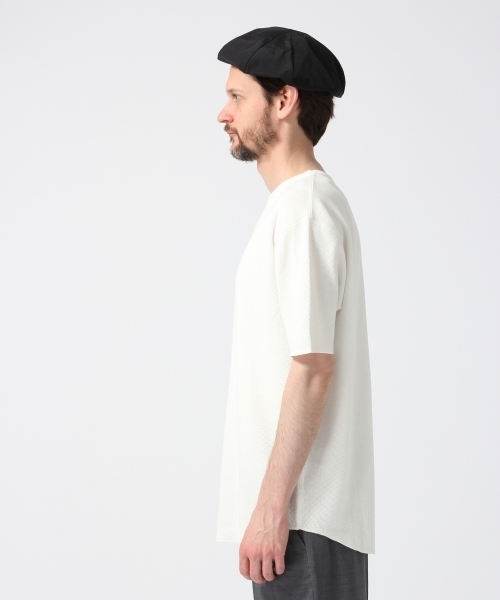 HARE（ハレ）の「セミロングハニカムカットソー(HARE)（Tシャツ/カットソー・メンズ・オフホワイト/グレー/ブラック・MEDIUM/SMALL）」の4枚目の写真