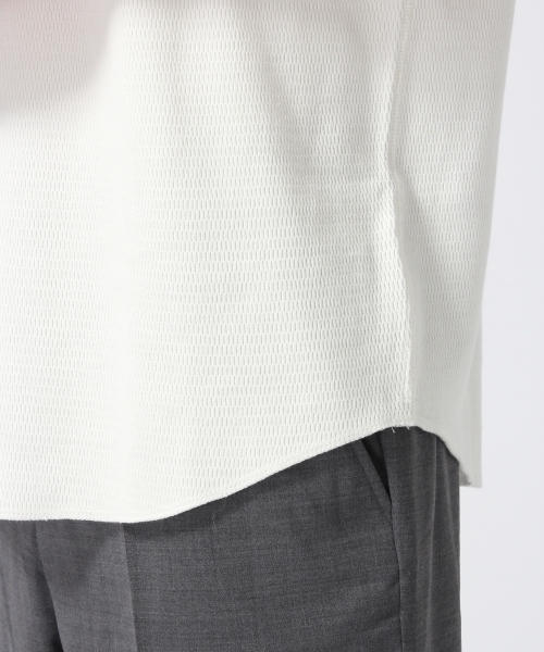 HARE（ハレ）の「セミロングハニカムカットソー(HARE)（Tシャツ/カットソー・メンズ・オフホワイト/グレー/ブラック・MEDIUM/SMALL）」の8枚目の写真