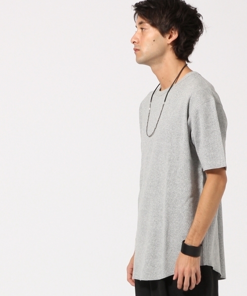 HARE（ハレ）の「セミロングハニカムカットソー(HARE)（Tシャツ/カットソー・メンズ・オフホワイト/グレー/ブラック・MEDIUM/SMALL）」の11枚目の写真