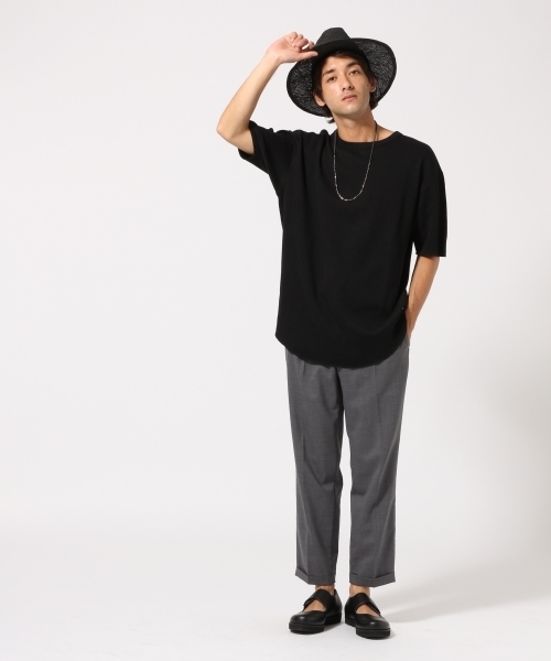 HARE（ハレ）の「セミロングハニカムカットソー(HARE)（Tシャツ/カットソー・メンズ・オフホワイト/グレー/ブラック・MEDIUM/SMALL）」の13枚目の写真