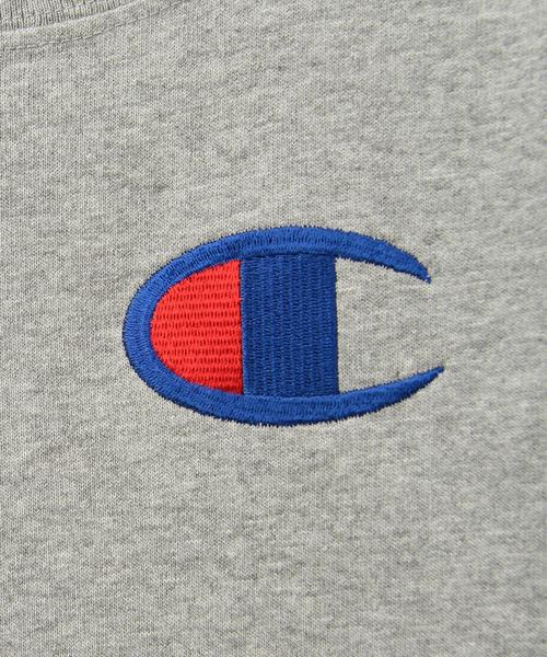 Champion（チャンピオン）の「【Champion(チャンピオン)】 ロゴシシュウ ショートスリーブ Tシャツ◆（Tシャツ/カットソー・キッズ・ホワイト/グレー/コバルトブルー・100cm/110cm/130cm/120cm）」の8枚目の写真