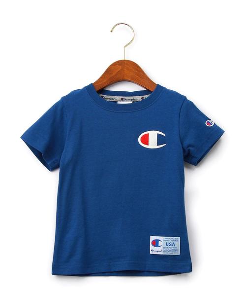 Champion（チャンピオン）の「【Champion(チャンピオン)】 ロゴシシュウ ショートスリーブ Tシャツ◆（Tシャツ/カットソー・キッズ・ホワイト/グレー/コバルトブルー・100cm/110cm/130cm/120cm）」の14枚目の写真