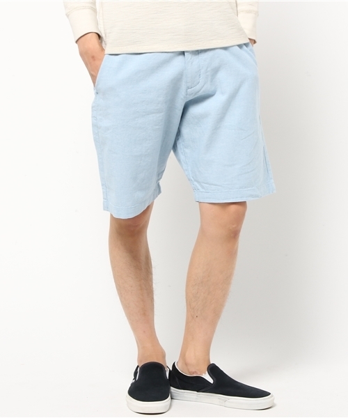 WEGO（ウィゴー）の「WEGO/綿麻カラーショーツ（その他パンツ・メンズ・サックスブルー/ライトピンク/ネイビー/ホワイト・MEDIUM/LARGE）」の16枚目の写真